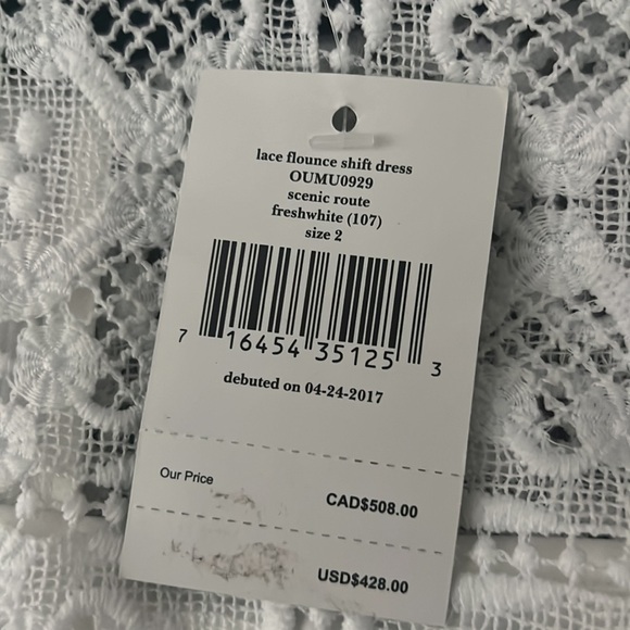 Kate Spade lace flounce shift dress - Picture 5 of 6